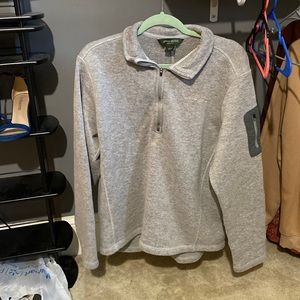 Eddie Bauer Grey Quater Zip